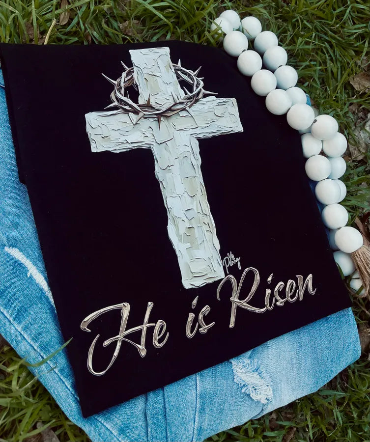He is Risen Cross (DTF Tee)