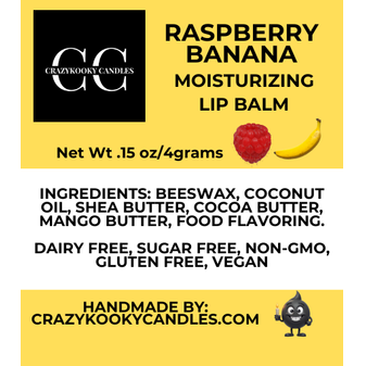 RASPBERRY BANANA, Lip Balm, 0.15oz