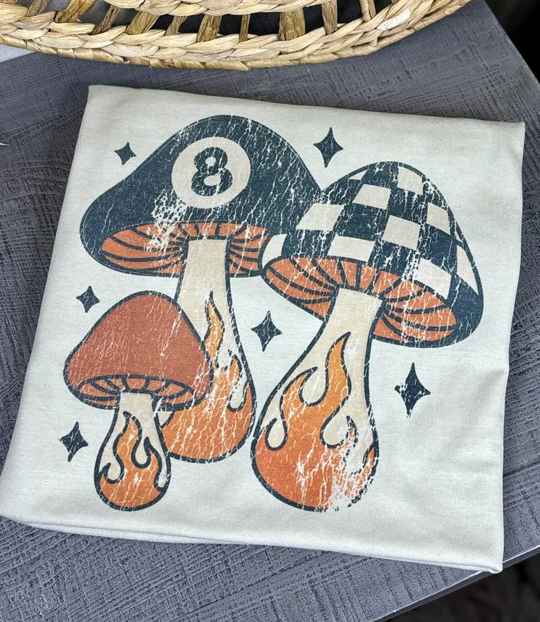 Magic 8 Ball Mushroom (Gildan Tee)
