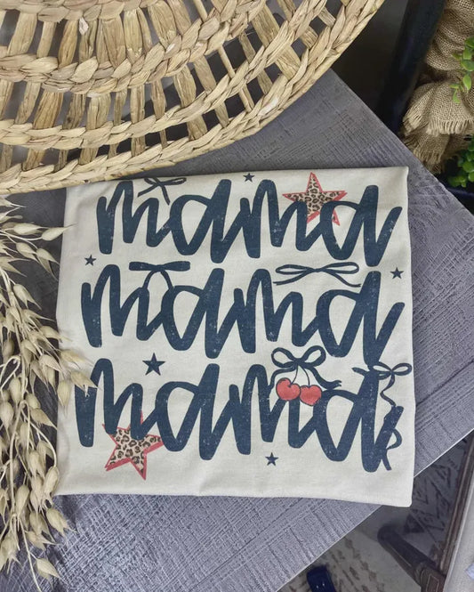 Mama Bows and Stars (Gildan Tee)