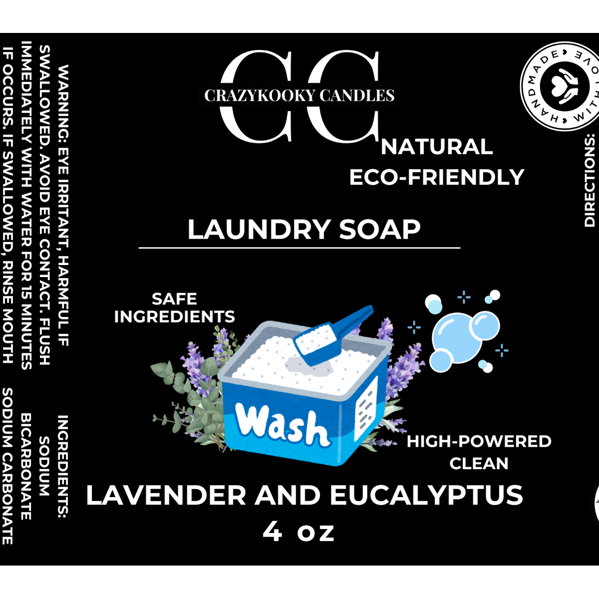 LAUNDRY SOAP - Handmade Laundry Soap, 1oz, 4oz, 8oz, 28oz