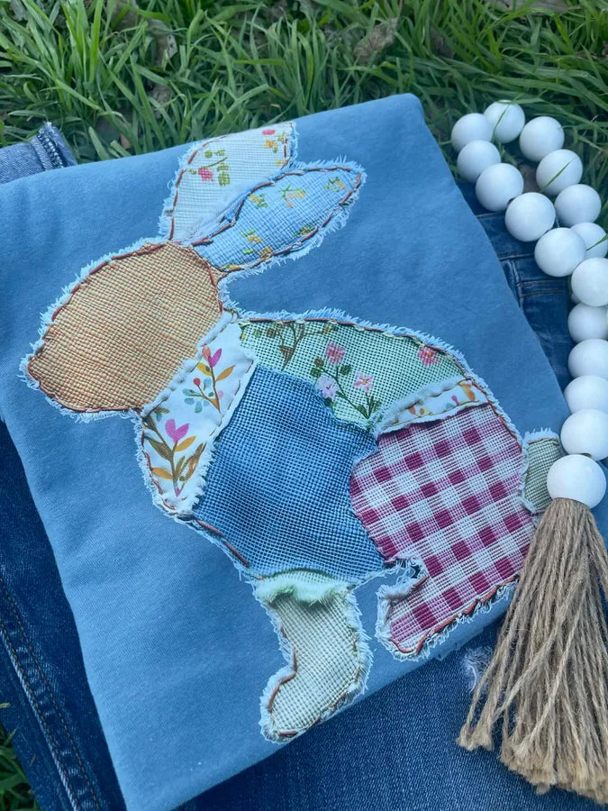 Patchwork Bunny (DTF Tee)