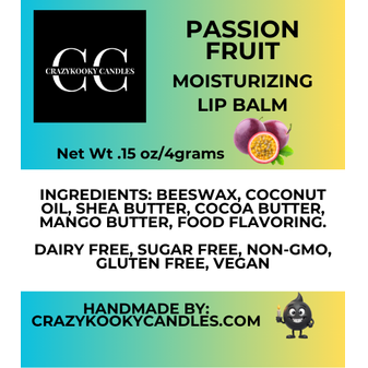 PASSION FRUIT, Lip Balm, 0.15oz