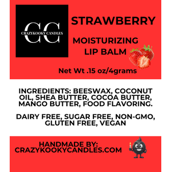 STRAWBERRY, Lip Balm, 0.15oz