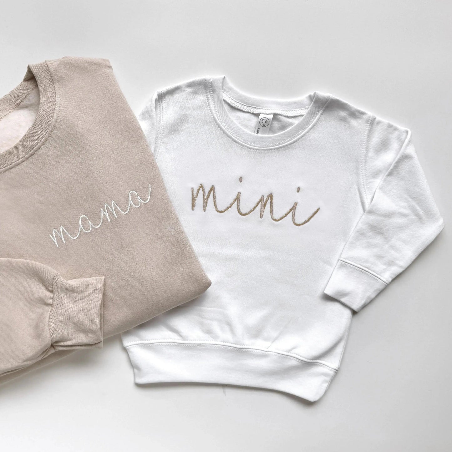 Mama and Mini Matching Outfits | Embroidered Mommy and Me Sweatshirts