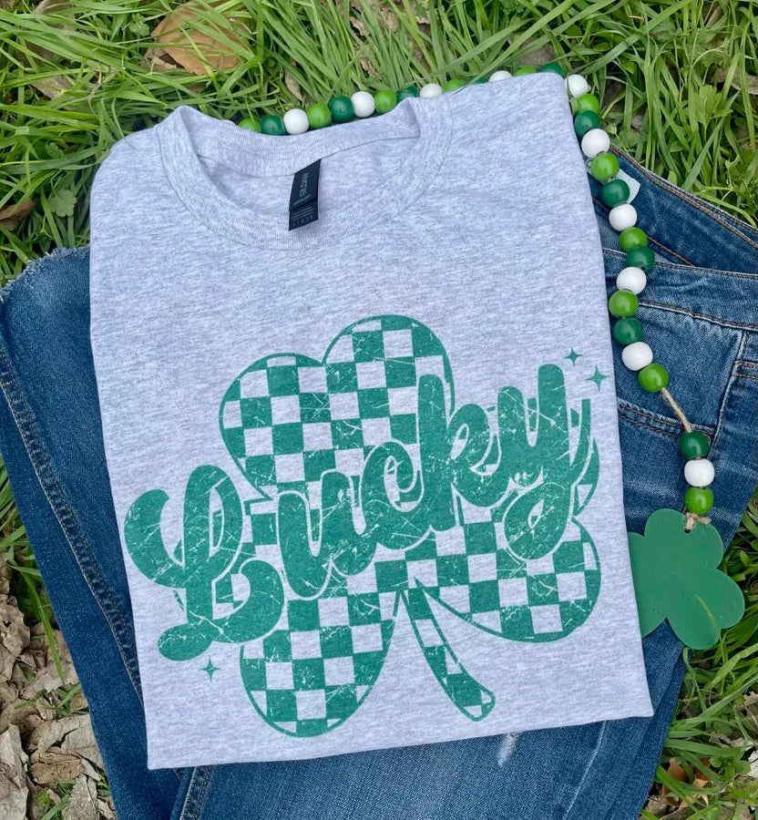 Checkered Lucky (Gildan Tee)