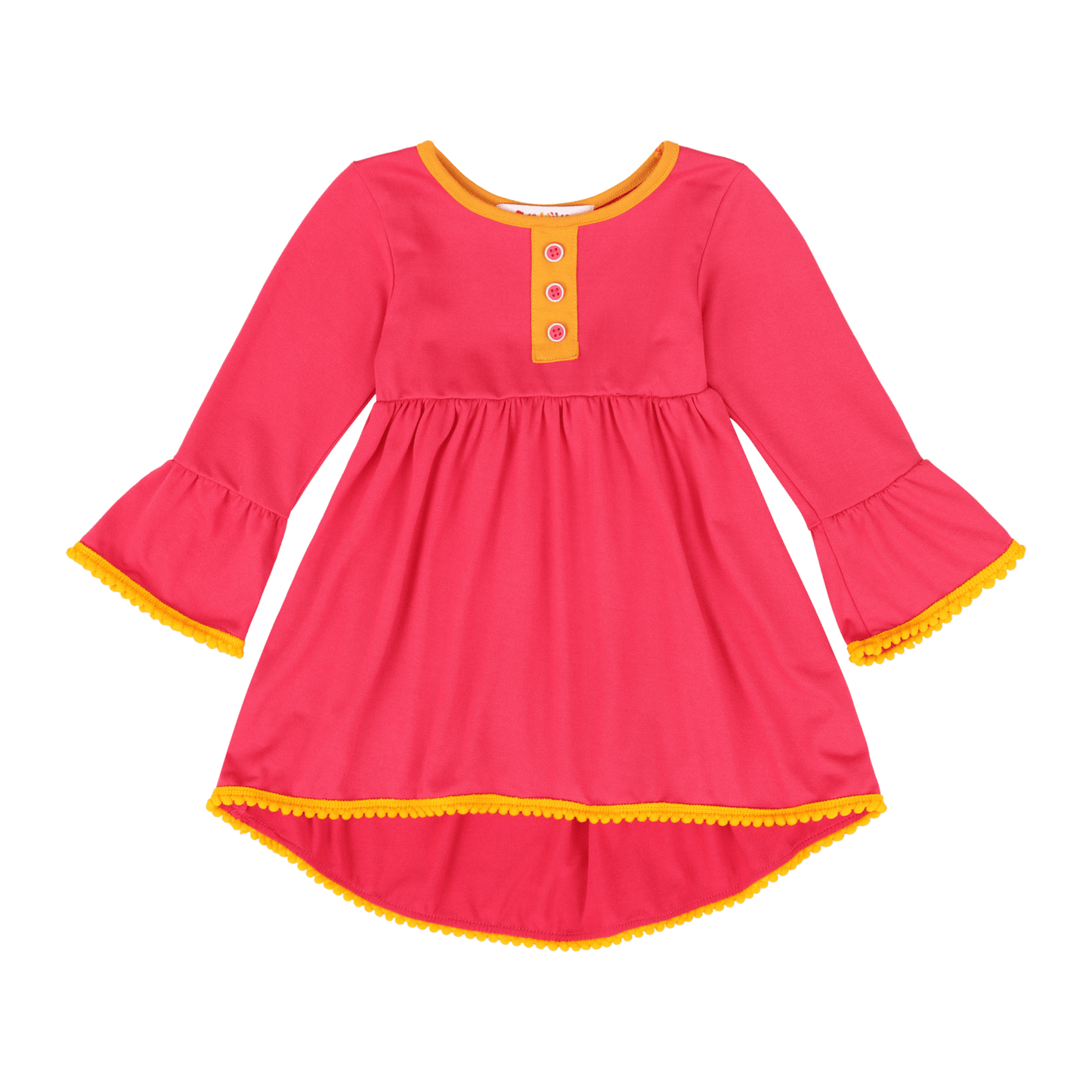 Infant Vestito Pom-pom Tunic Dress – Multicultural Cotton Toddler Outfit