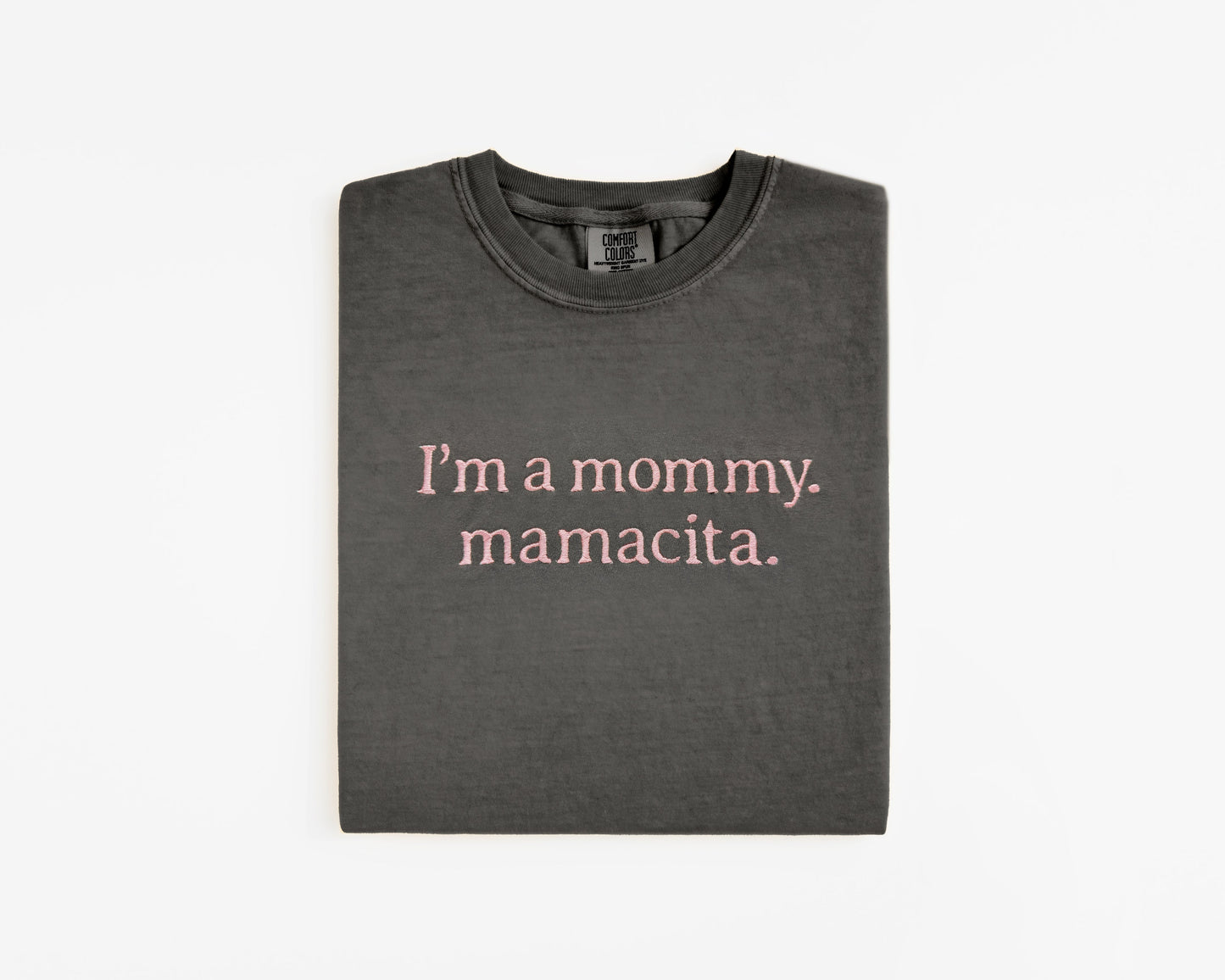 Embroidered Mamacita Shirt | Comfort Colors Oversized Mama T-Shirt