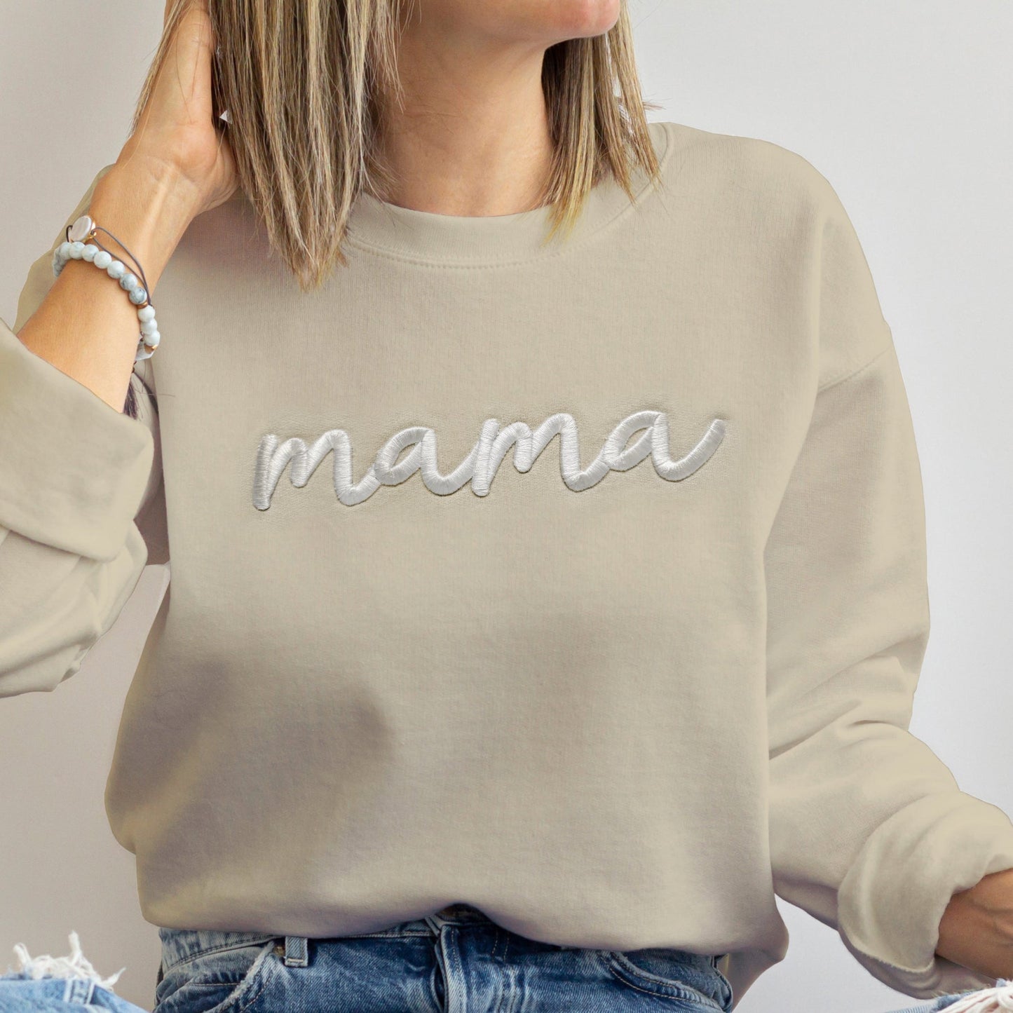 3D Puff Embroidered Mama & Mini Matching Set