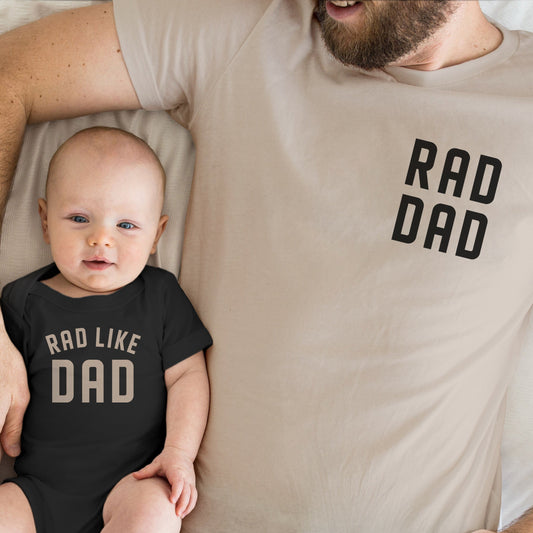 Rad Dad & Rad Like Dad Matching Set | Dad and Baby Outfit