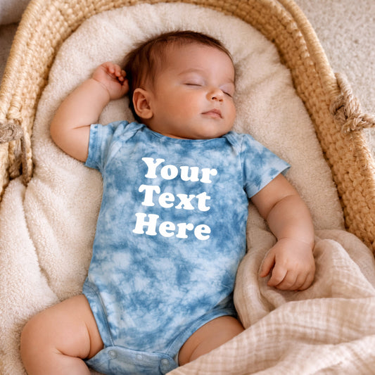 Personalized Tie Dye Baby or Toddler Outfit