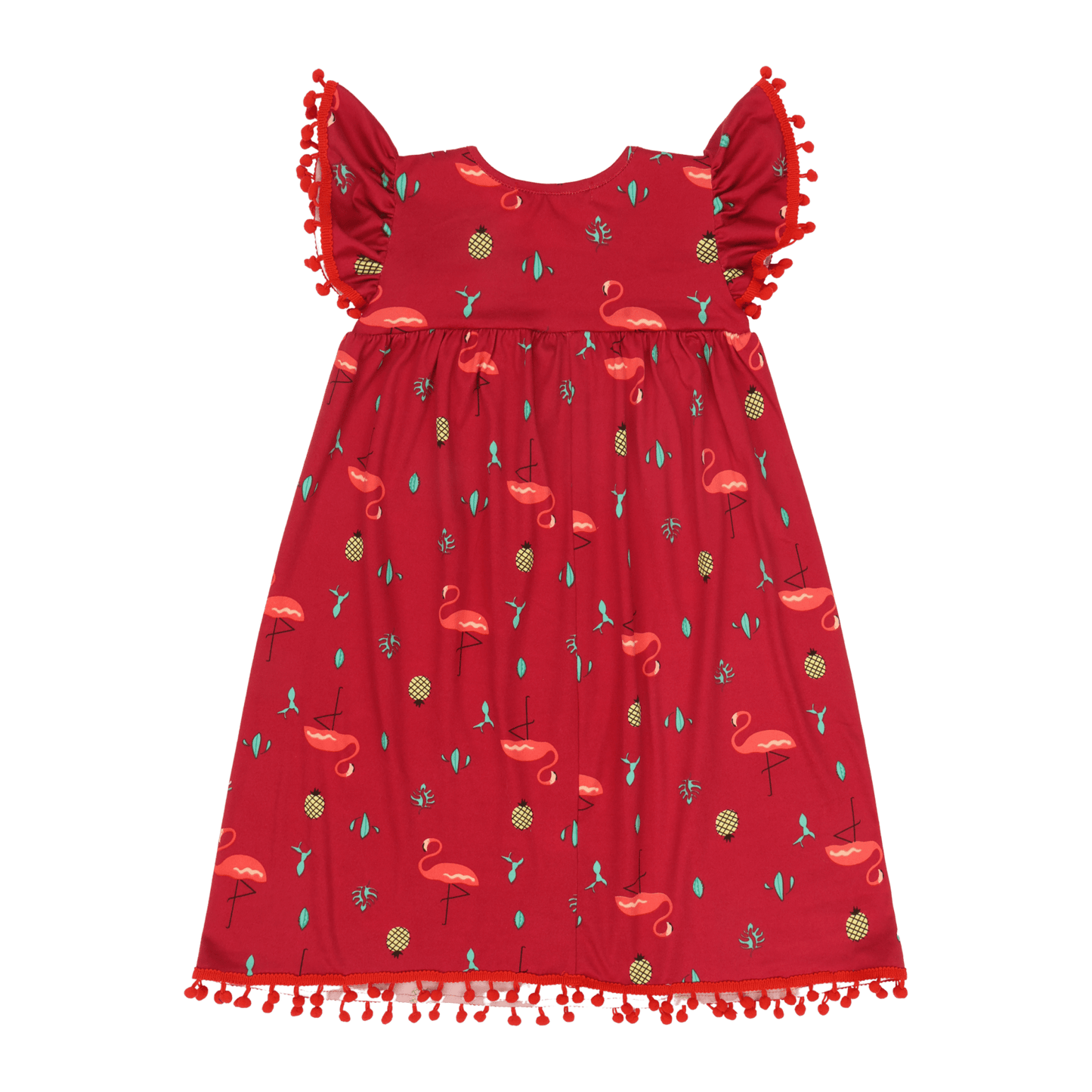 Flamingo Short Sleeve Dress – Colorful Multicultural Kids Outfit